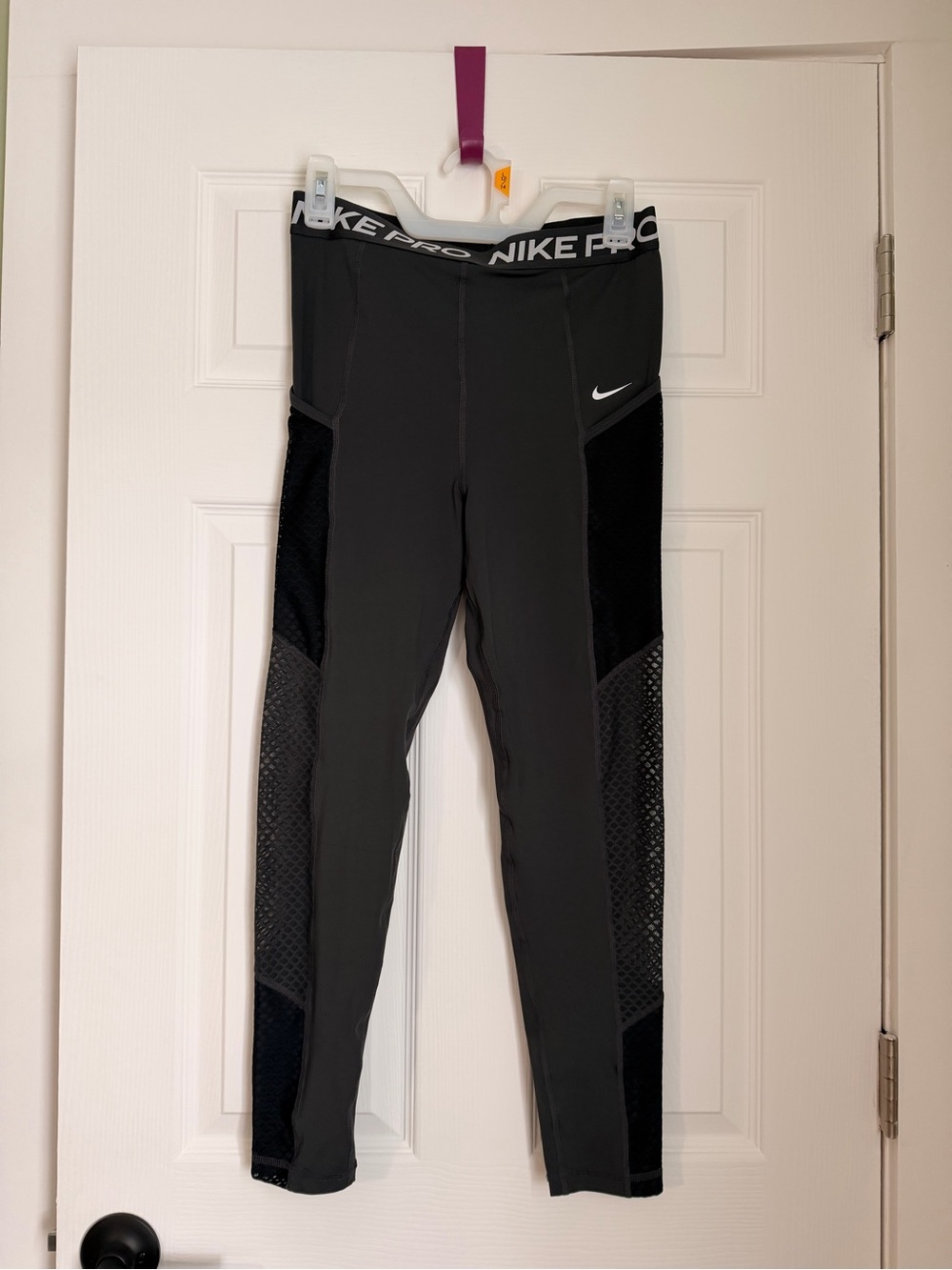Nike Black Women’s Leggings with Mesh Panels